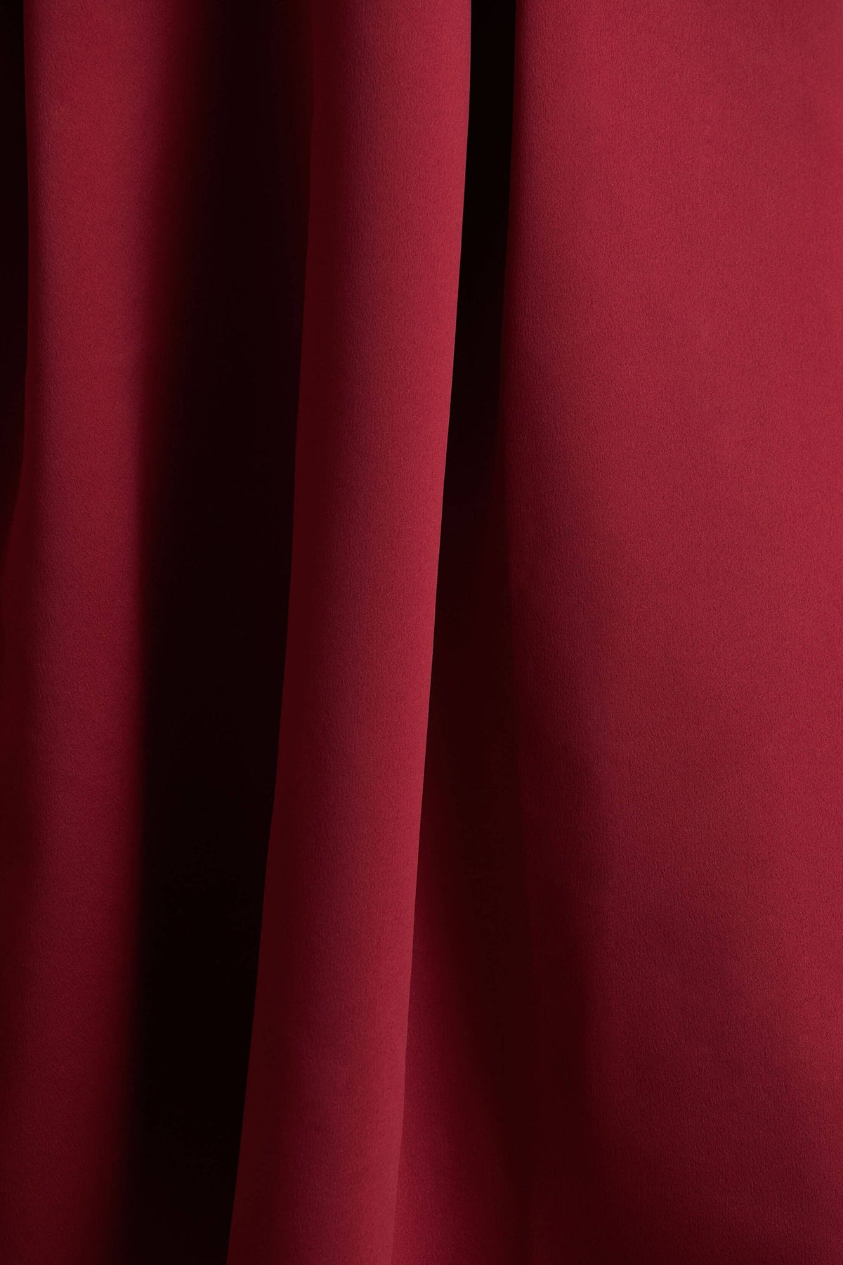 Promises | Red Satin Sweetheart-Neck Midi Dress